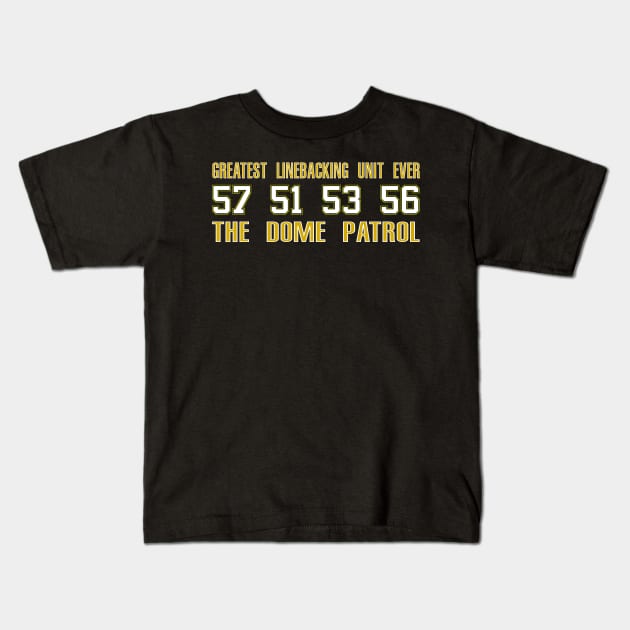 Greatest Linebacking Unit Ever Kids T-Shirt by Retro Sports